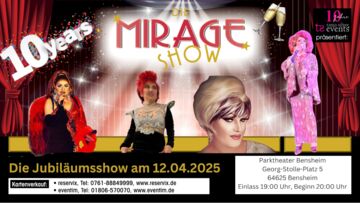 Veranstaltungsplakat MIRAGE