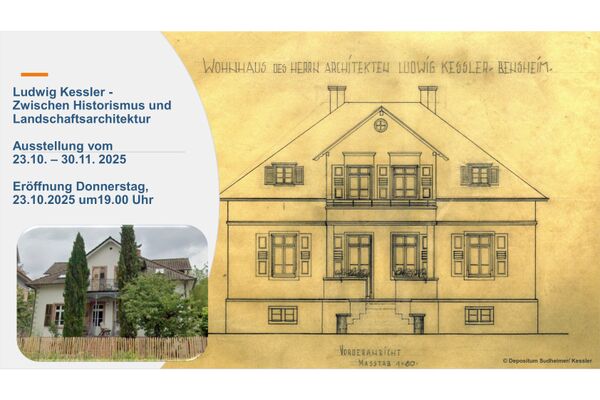 Veranstaltungsplakat mit Bauskizze und Daten, führt zum Kalendereintrag