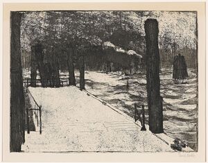 Das Bild Schiffsanleger von Emil Nolde