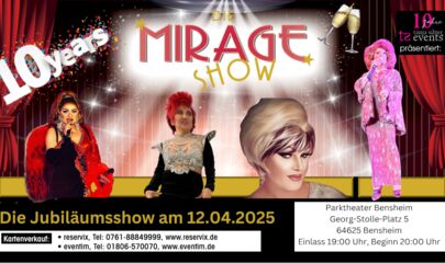 Veranstaltungsplakat MIRAGE, führt zum Kalendereintrag