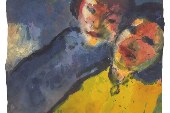 Das Bild Glückliches Paar (Happy Couple) von Emil Nolde