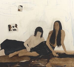 Das Bild MY BOYFRIEND AND HIS BEST FRIEND (WILLEM AND CHARITY) von Brett Seiler