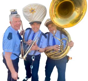 3 Männer in Polizeiuniform