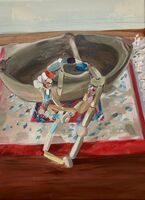 Das Bild Terrakotta und Perlenkette von Isabel Blessing