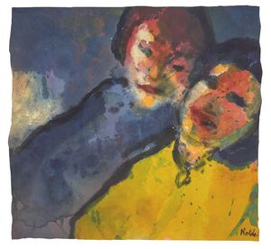Das Bild Glückliches Paar (Happy Couple) von Emil Nolde