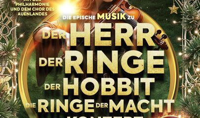 Werbeplakat Der Herr der Ringe und Hobbit, führt zum Kalendereintrag