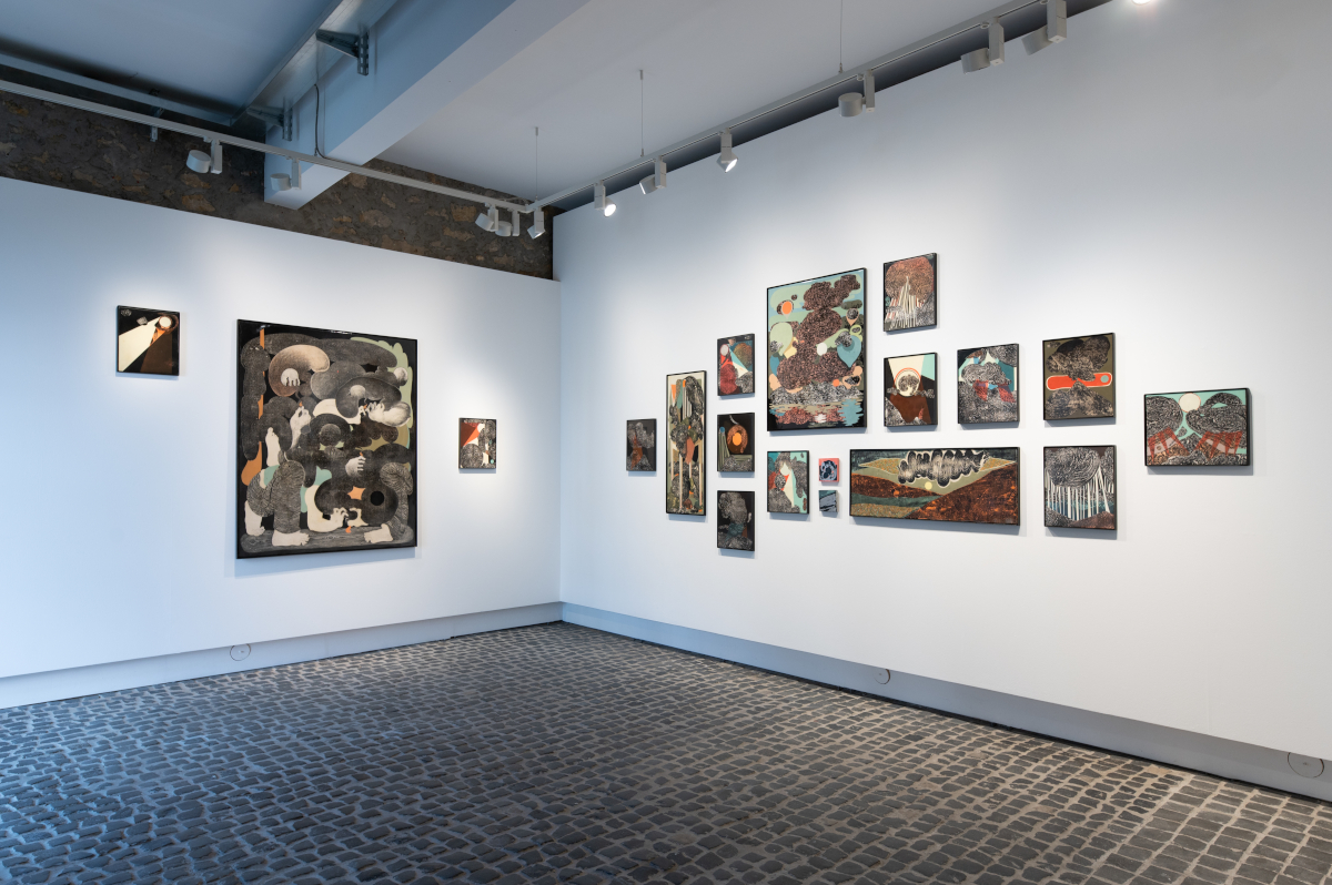 Impressionen der Ausstellung With bare hands von Alex Feuerstein