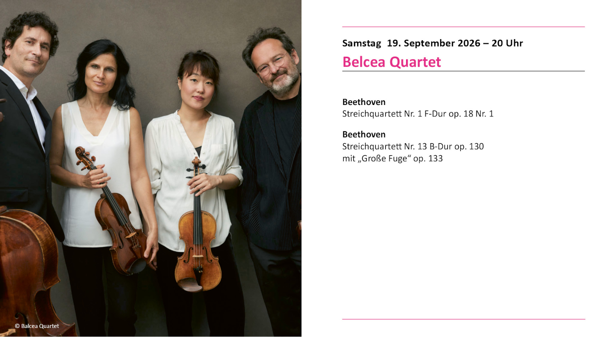 Belcea Quartet mit Instrumenten