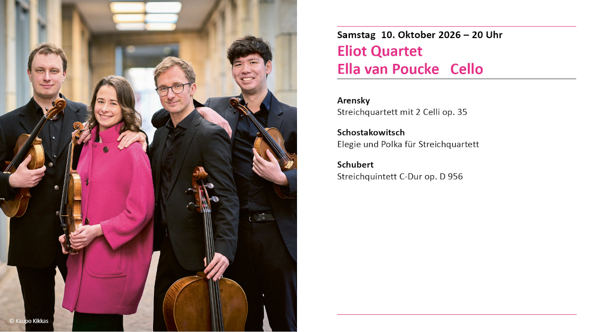 Eliot Quartett | Ella van Poucke mit Instrumenten